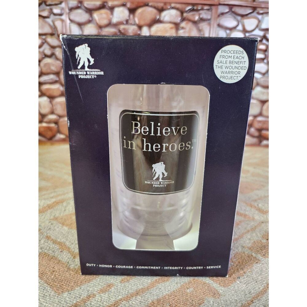 Wounded Warrior Project BPA Free Hard Plastic Cup NIB 16 Oz. Veteran Heroes #A54